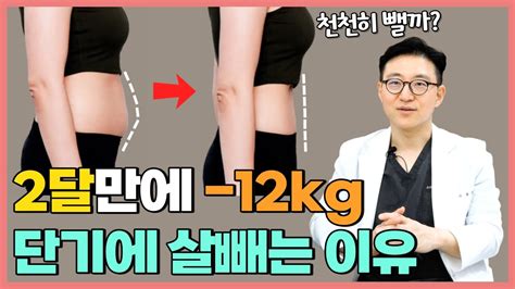 두 달만에 12kg 살 빼기 단기 다이어트 의외로 좋은 이유 이렇게 하면 요요 절대 안와요 Youtube