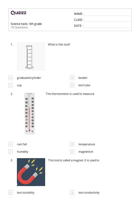 50 Measuring With Standard Tools Worksheets For 5th Grade On Quizizz