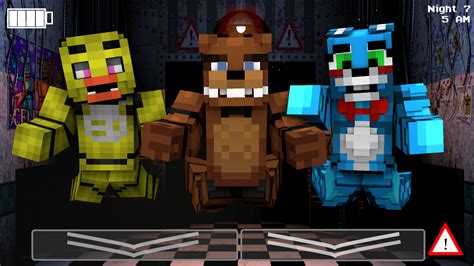 Minecraft Five Nights At Freddys 2 Group Scene by GalaxyPlays on DeviantArt