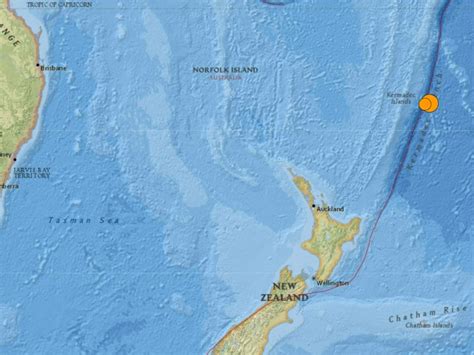 Magnitude 7 1 Earthquake Rocks New Zealands Kermadec