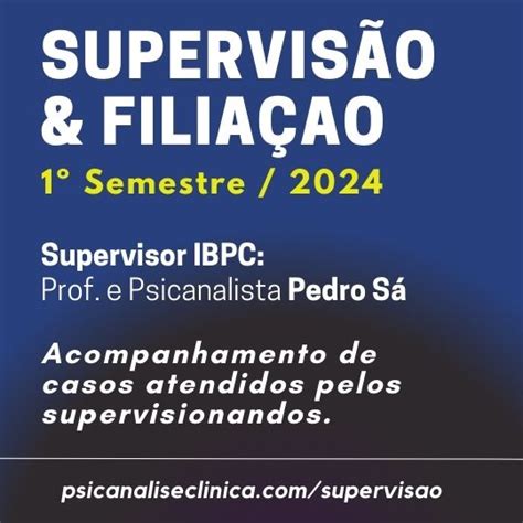 supervisao 1s 2024 Psicanálise Clínica