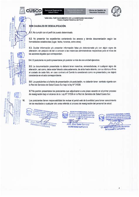 PROCESO 04 PROCESO DE REASIGNACION LEY 31538 Red De Servicios De