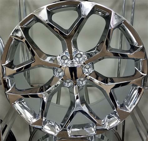 1 Single 26 Inch Chrome Replica Snowflake Wheels Rims 24 348 G09 Cv98 24 22 Ebay