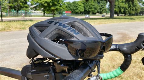 Casque Velo Btwin Lunette Soleil Commeunvelo