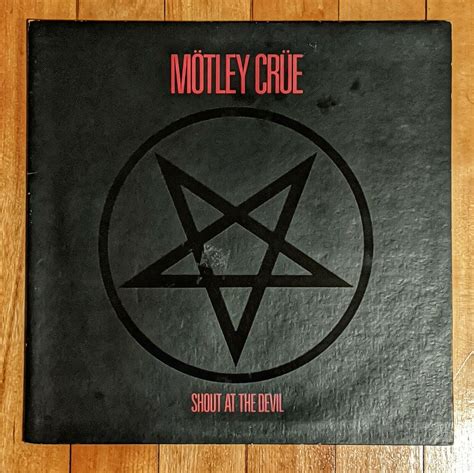 Motley Crue Shout At The Devil Vinyl Record Lp Sin Club Insert