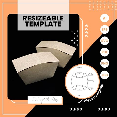 Box Template, Gift Box Template, Candy Box Template, Cookies Box Template, Resizeable Template ...