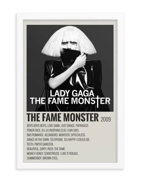 Lady Gaga the Fame Monster Album Cover - Etsy