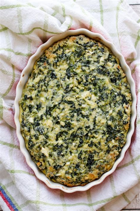 Crustless Spinach Pie Greek Spanakopita Krazy Kitchen Mom