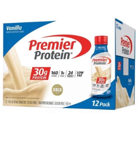 Premier Protein Vanilla Protein Shake, 12 ct / 14 fl oz - Harris Teeter