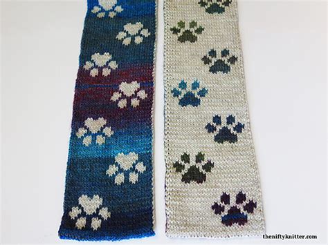 Ravelry Pawprints Scarf Pattern By Lisa Hannan Fox