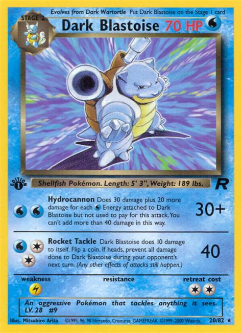 Dark Blastoise Team Rocket Tr Pkmncards