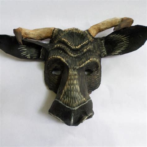 Bull Mask - Etsy