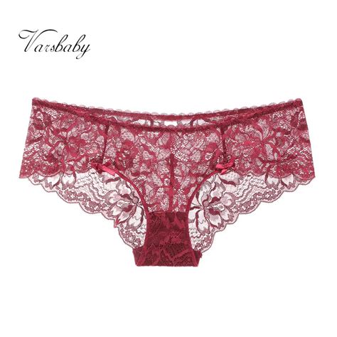 Varsbaby Women S Sexy Floral Lace Underwear Beautiful Low Rise Hot