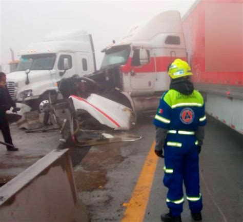 Cierran Autopista Monterrey Saltillo por accidentes múltiples y niebla