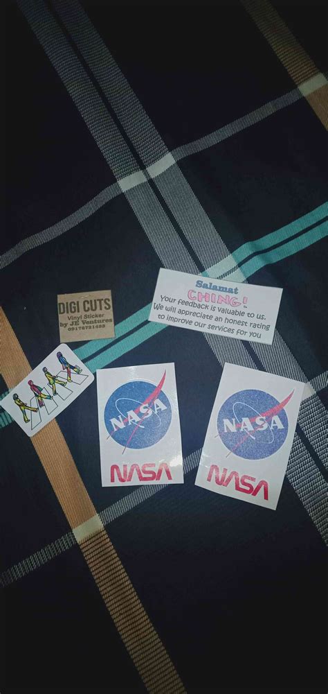 Nasa Vinyl Waterproof Stickers Shopee Philippines