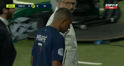 Kylian Mbapp Sufri Lesi N En Psg Vs Marsella As Fue Su Salida Por