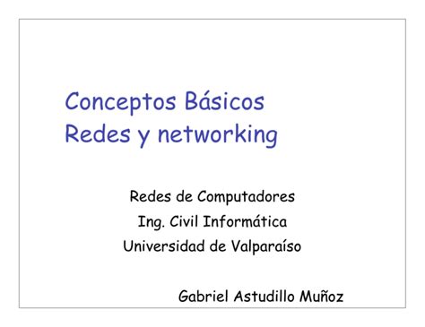 Conceptos B Sicos Redes Y Networking Decom