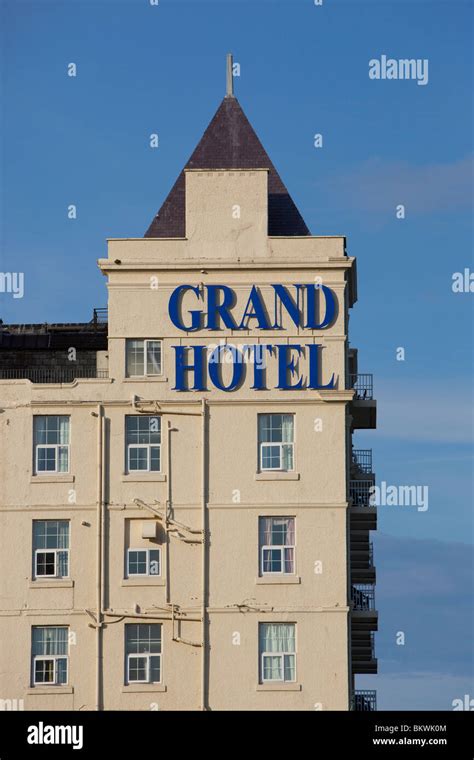 The Grand Hotel, Llandudno Stock Photo - Alamy