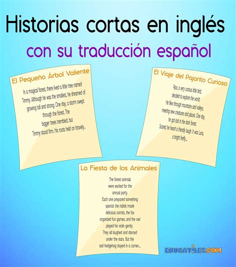 Historias cortas en inglés y español - Audio Cuentos para Dormir y