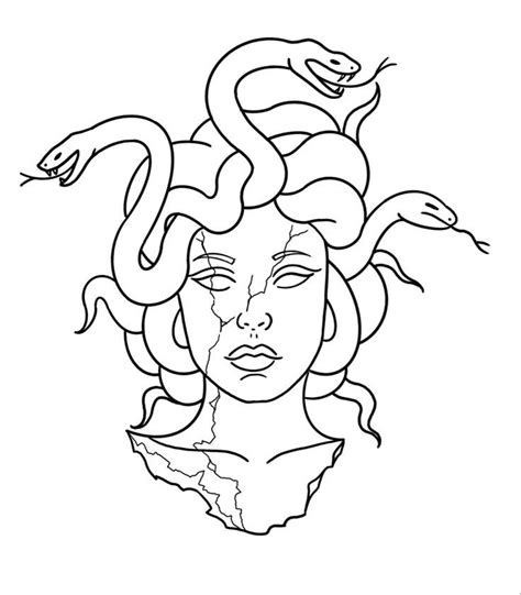 Medusa statue tattoo stencil in 2022 medusa tattoo medusa tattoo design cute tattoos – Artofit