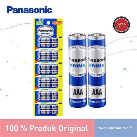 Jual Panasonic Baterai AAA Manganese Biru 12pc Battery Manganese Size