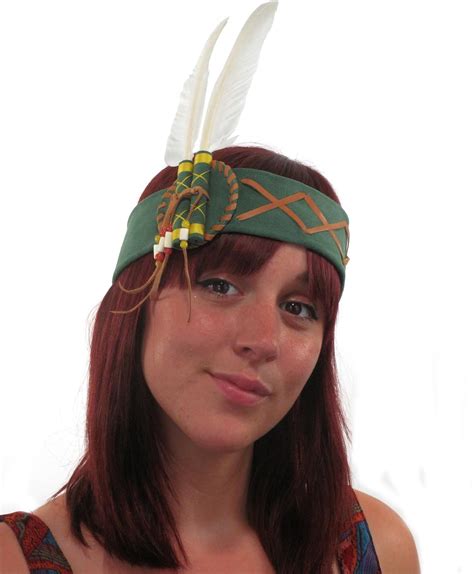 Loudelephant Native American Squaw Pocahontas Feather Headband With