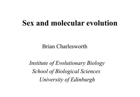 Ppt Sex And Molecular Evolution Powerpoint Presentation Free