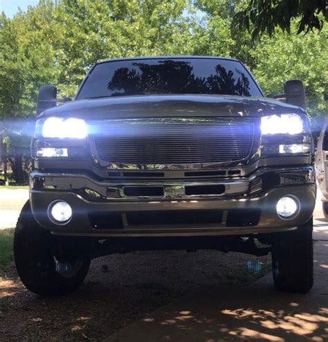 1999 2006 Chevrolet Silverado Gmc Sierra 1500 2500 Led Headlights Hig Offroadledbars