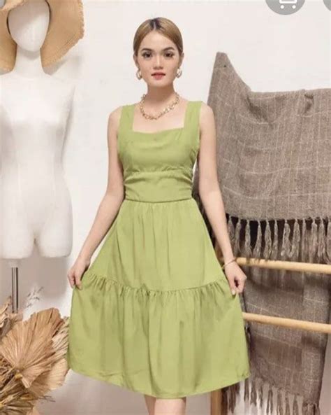 Soft Linen Summer Dress Nude Color On Carousell