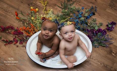 Rainbow Twins Kalani And Jarani Dean Get Their 1st Birthday Portraits