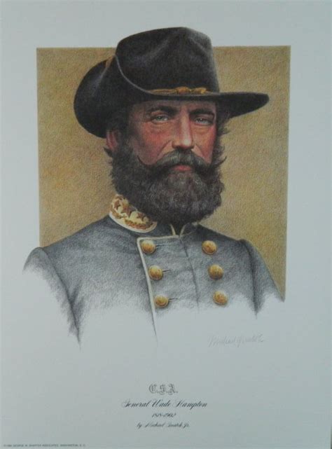 Gnatek General Wade Hampton 1818 1902 Art Civil War Confederate