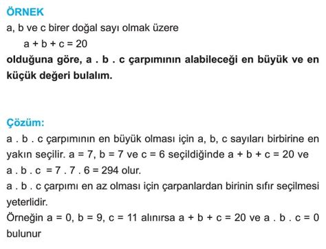 Sayı Kümeleri Konu Anlatımı Test Soruları çözümleri örnekleri çeşitleri