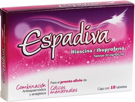 Espadiva Butilhioscina Con Ibuprofeno Caja Con 10 Tabletas Para El