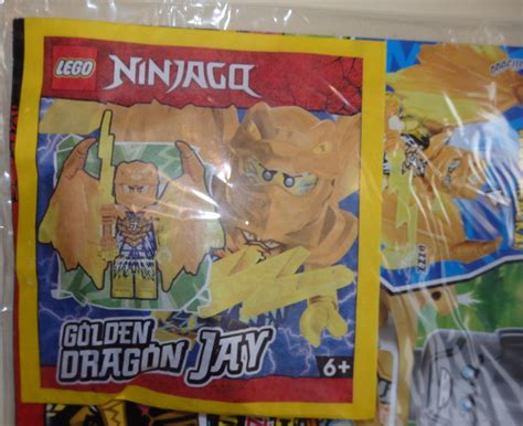 Lego Ninjago časopis č 42023 Hračka Lego ZlatÝ DraČÍ Jay MeČ