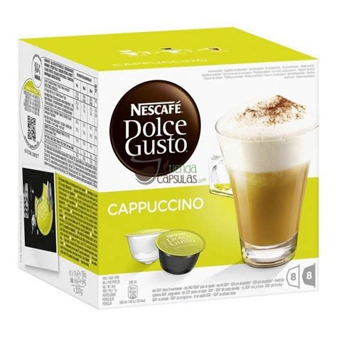 Cápsulas Dolce Gusto Nescafé Cappuccino 16 unidades 8 tazas