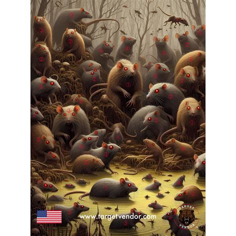 target vendor swamp rats paper shooting fun targets full color