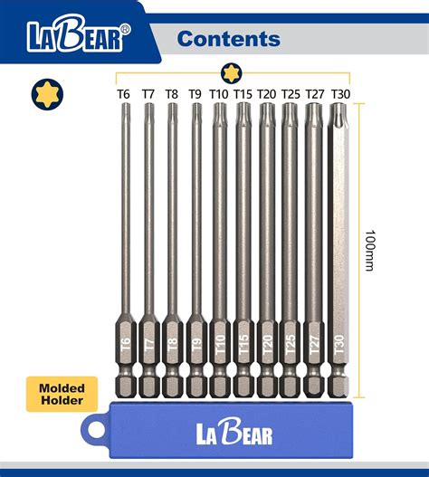 Juego De Brocas TORX Juego De Puntas De Destornillador TORX De 6