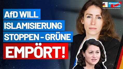 AfD will Islamisierung stoppen Grüne empört Mariana Harder Kühnel