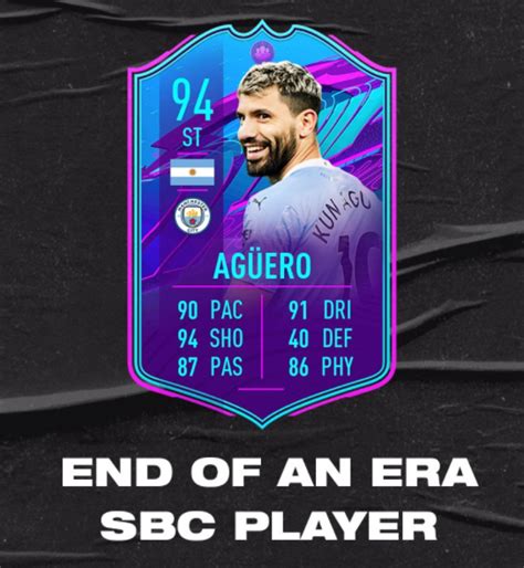 End Of Era Aguero SBC FIFA Labo