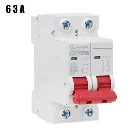 2p Dc1000v Solar Mini Circuit Breaker 10a 16a 32a 50a 63a Dc