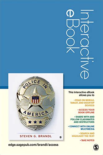 Police In America Interactive Ebook Student Version By Steven G Brandl