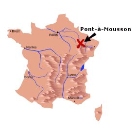 Pont Mousson Sa Situation France Lorraine Meurthe Et Moselle