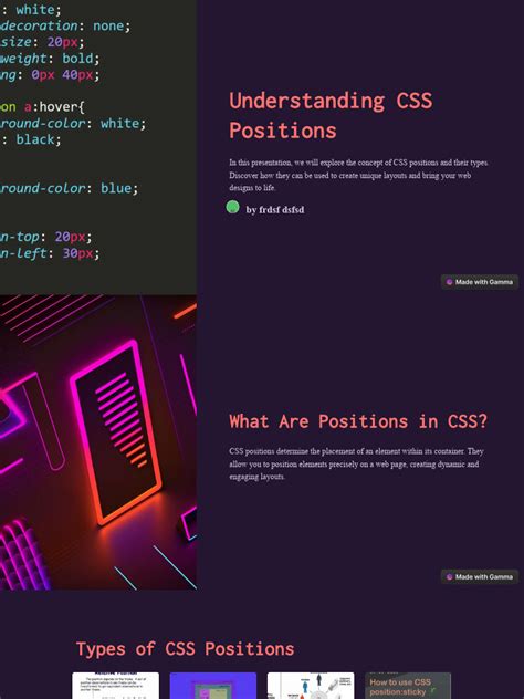 Understanding Css Positions Pdf Page Layout Computing