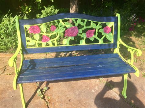 20 Painted Garden Benches Ideas You Must Look | SharonSable