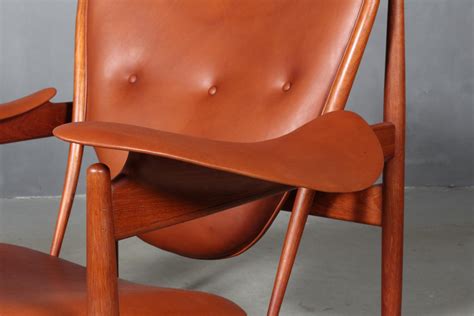 1950s Teak And Tan Leather Chieftain S Chair By Finn Juhl At 1stDibs