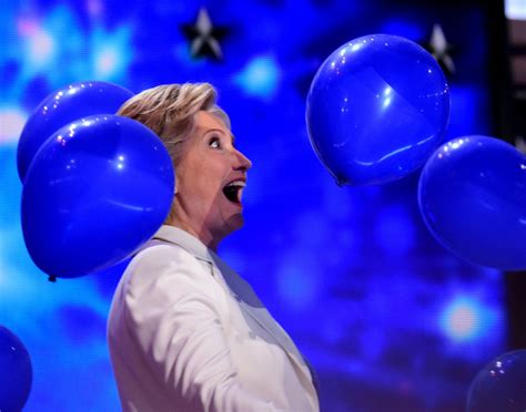 No One Has Ever Been Happier Than Hillary Clinton Playing With Balloons ...