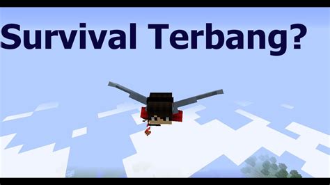 Cara Terbang Di Minecraft Survival No Mods Youtube