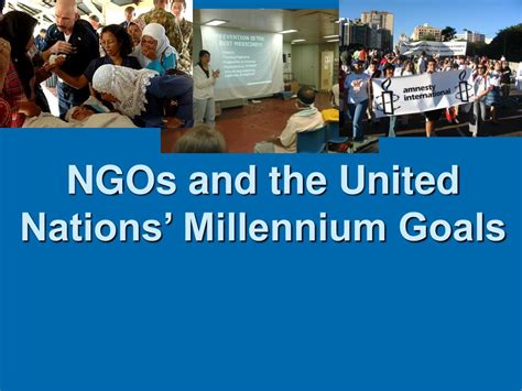 PPT NGOs And The United Nations Millennium Goals PowerPoint