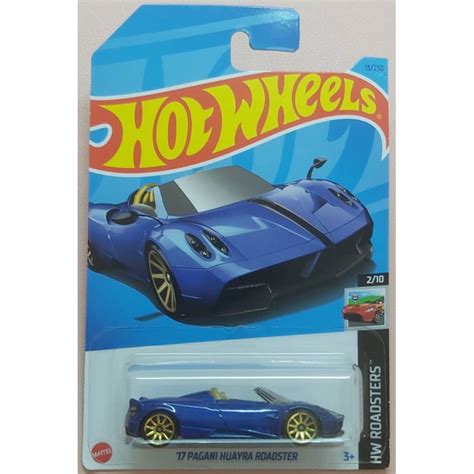 Hot Wheels 17 Pagani Huayra Roadster Shopee Malaysia