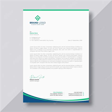 Premium Vector | Business letterhead design